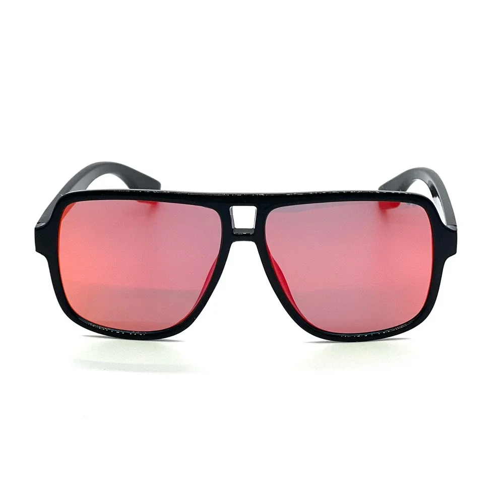Men's  Sunglasses Red Orange Lens Performance Lentes Gafas Humbres Nuevo Moderno